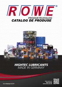 Catalog de produse ROWE